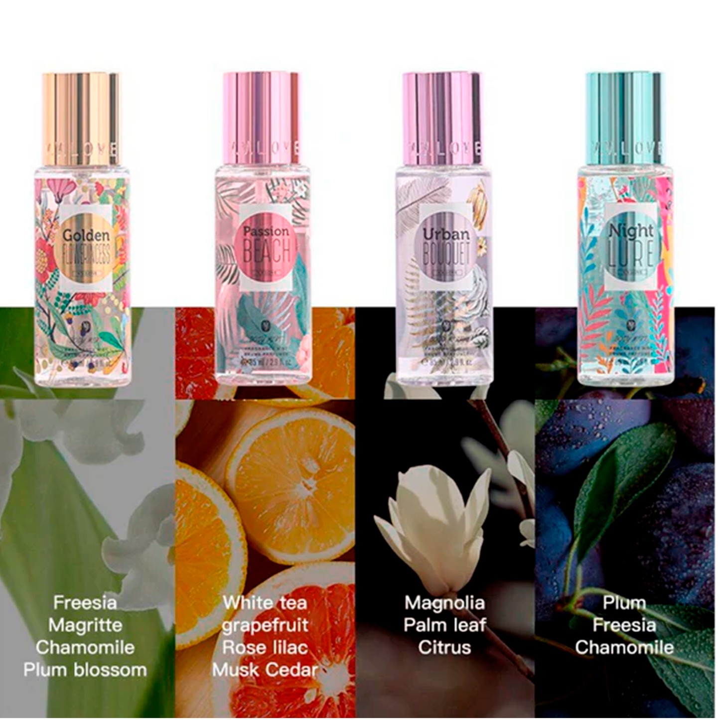بخاخ عطر VVLove | 85 مل | بخاخ منعش للجسم للاستخدام اليومي