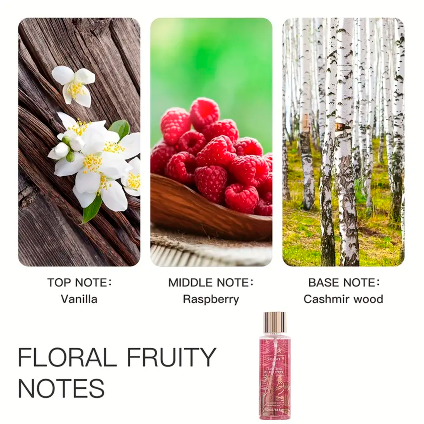 بخاخ عطر VVLove | 85 مل | بخاخ منعش للجسم للاستخدام اليومي