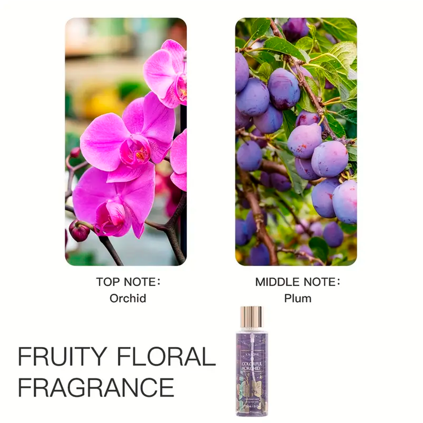 بخاخ عطر VVLove | 85 مل | بخاخ منعش للجسم للاستخدام اليومي