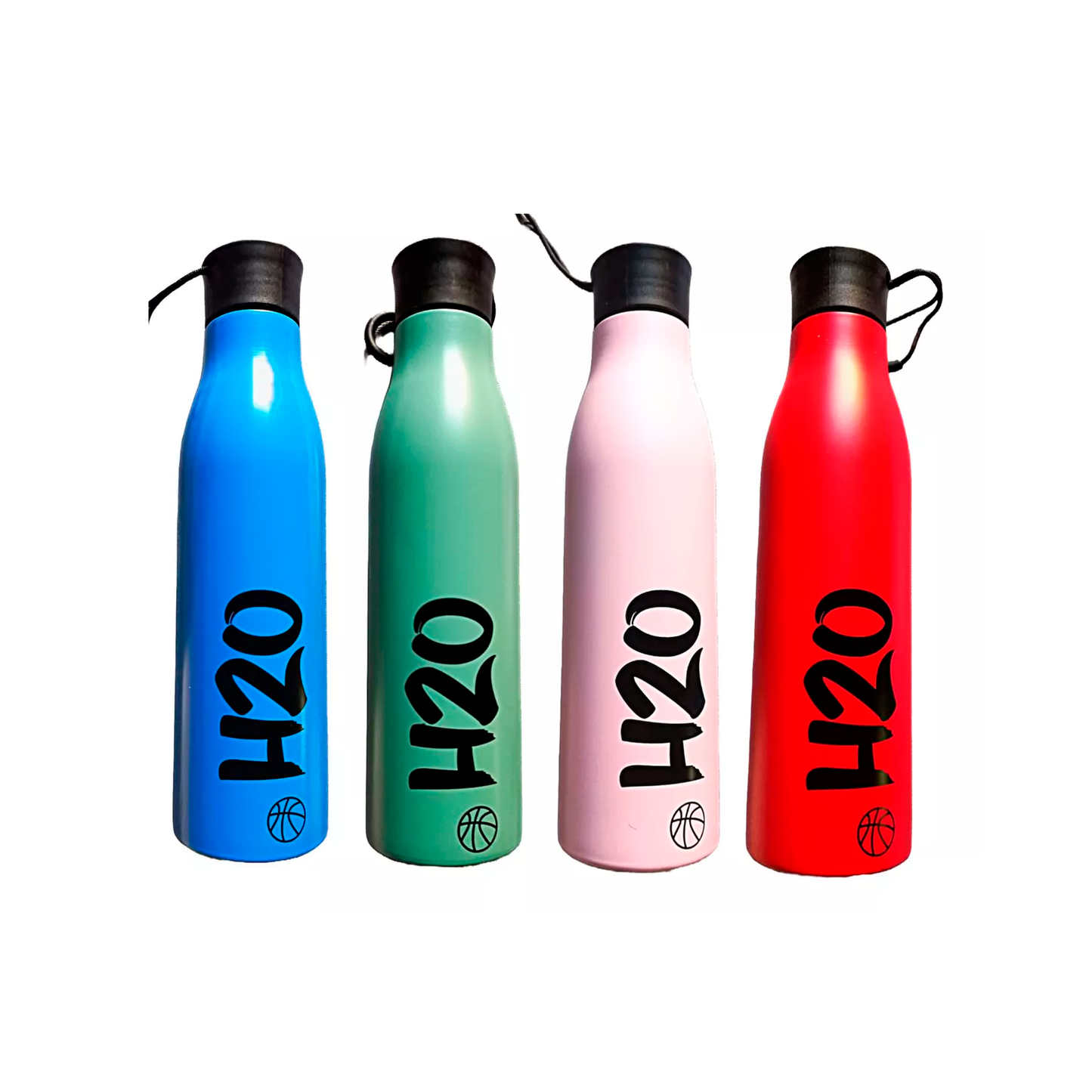 Stainless Steel Water Bottle | Available in Red, Green, Blue, and Pink