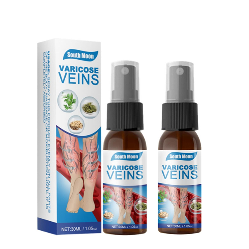 Varicose Veins Treatment Spray – Natural Herbal Relief for Leg Vein Health – 2 x 30ML