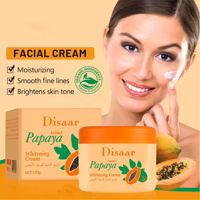 Disaar Vitamin E & Papaya Extract Whitening Deep Nourishing Skin Brightening Face Cream for Dark Skin