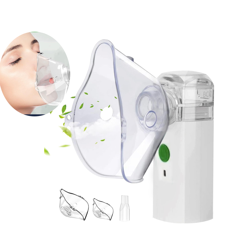 Portable Nebulizer โ Rechargeable Mini Steam Inhaler & Handheld Humidifier for Adults & Children, Ideal for Travel & Home (White)