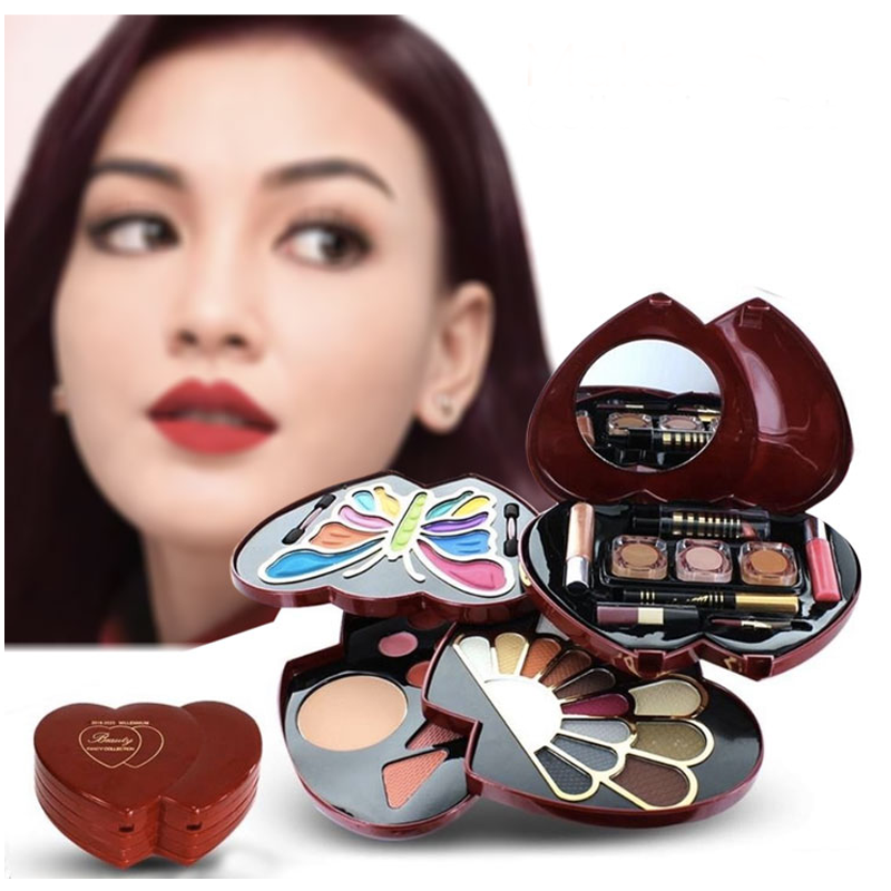 Deluxe All-in-One Complete Makeup Set | Full Face Cosmetic Kit with Brushes, Lipsticks, Eye Shadows & More | Makeup Essentials for Women