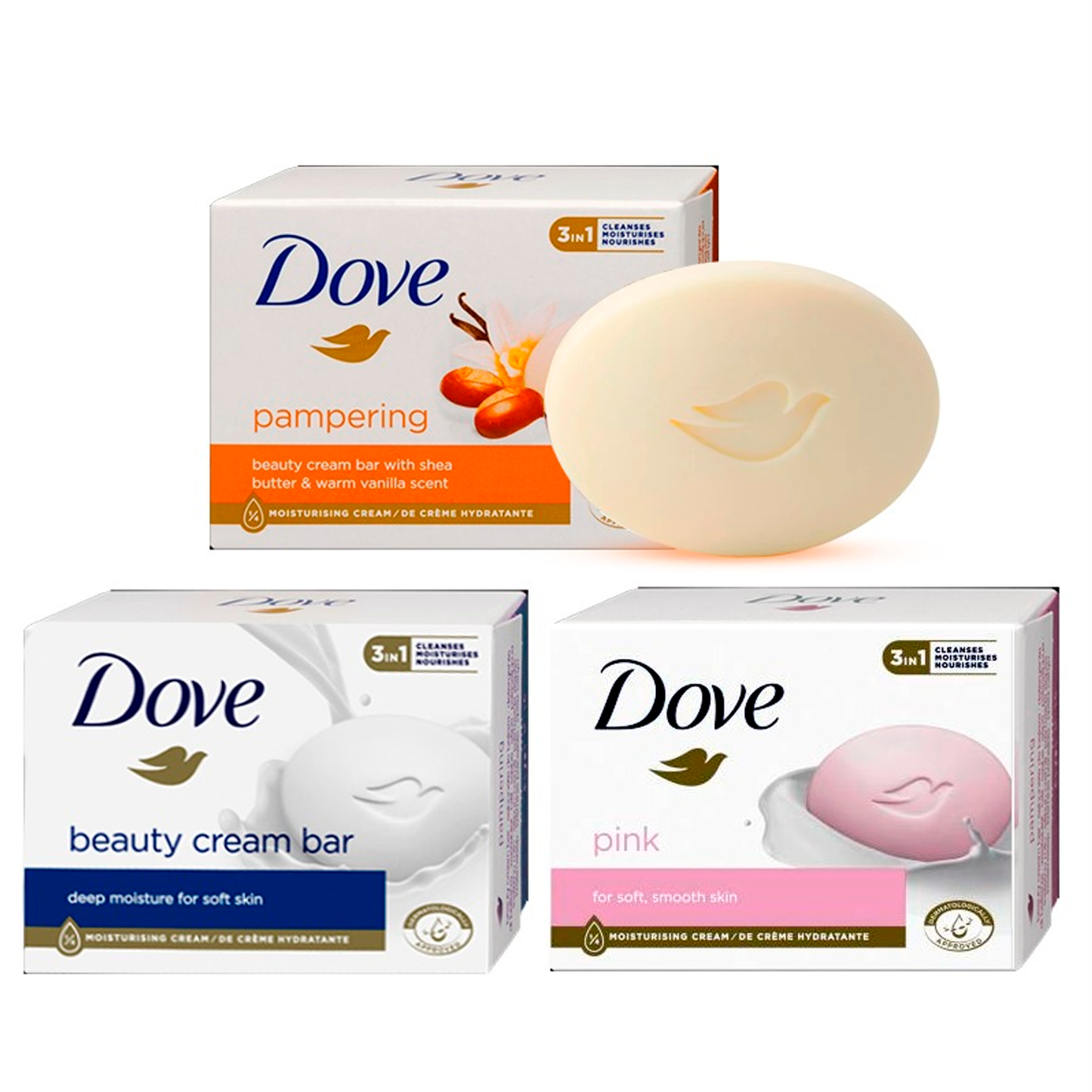 Dove Beauty Soap 90g β Moisturizing & Gentle Cleansing Bar for Soft, Smooth Skin
