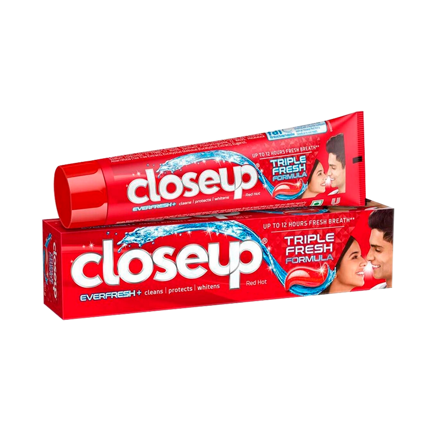 Close Up Triple Fresh Formula Everfresh Gel Toothpaste | 12 Hours Fresh Breath & Sparkling White Smile | Red Hot Flavor | 42g