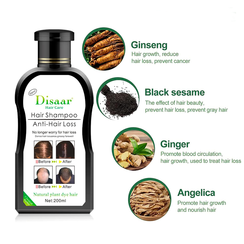 Dissar Menβs Hair Loss Thickening Shampoo with Growth Serum β Dexe C1, 200ml