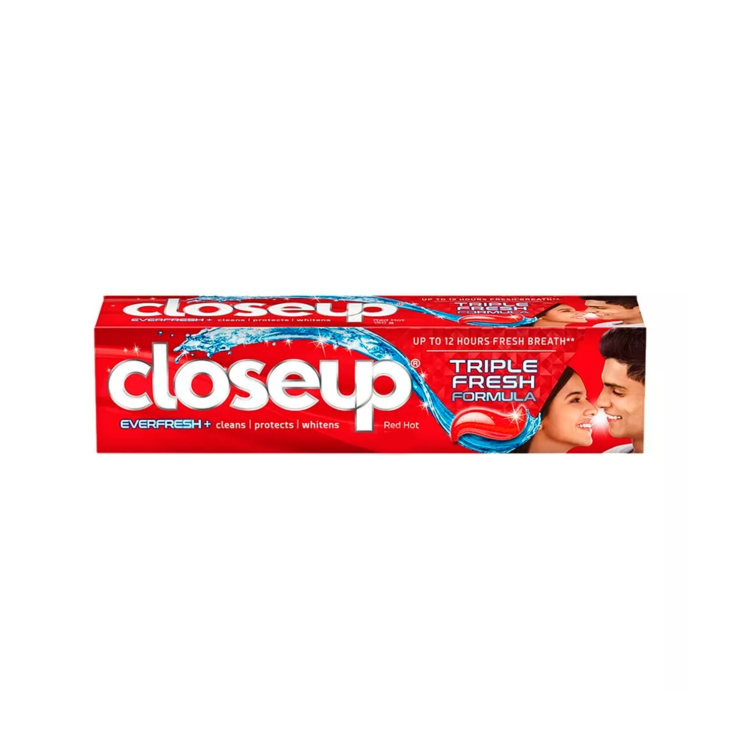 Close Up Triple Fresh Formula Everfresh Gel Toothpaste | 12 Hours Fresh Breath & Sparkling White Smile | Red Hot Flavor | 42g