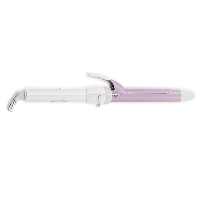 Nevica Professional Curling Iron | 40W Advanced Hair Curler with Heat Control - 200°C | Curling Wand with Safe Storage Cover | NV-030HS | White and Purple, One Size