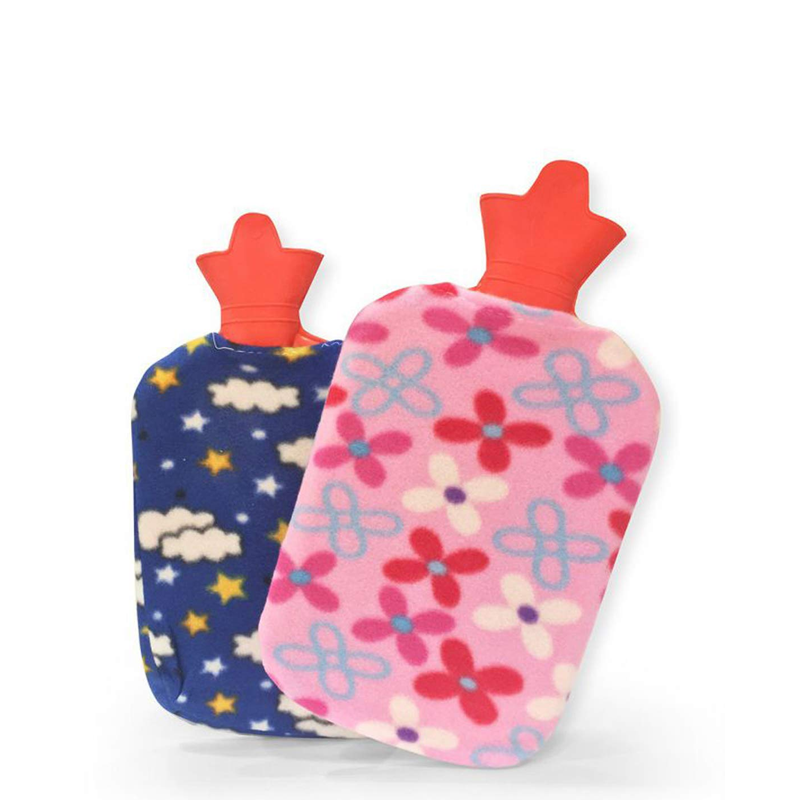 Large Hot Water Bottle with Soft Fleece Cover – Perfect for Aches, Cramps & Pains Relief