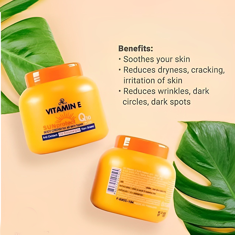 Vitamin E Sun Protect Body Cream โ 200g | Nourishing Sun Protection for All Skin Types