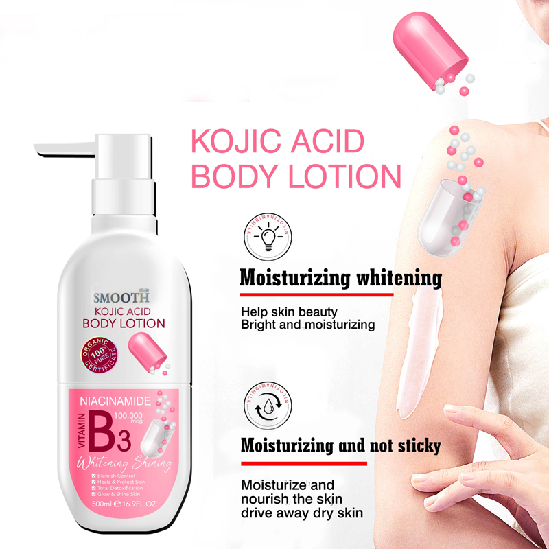 Dr. Davey Kojic Acid Body Lotion with Niacinamide & Vitamin B3 (500ml)