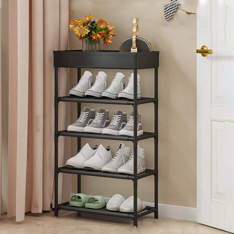 5-Layer Shelf Storage Rack β Multipurpose Shoe Rack, 81x39x22 cm, Space-Saving Organizer for Home & Office