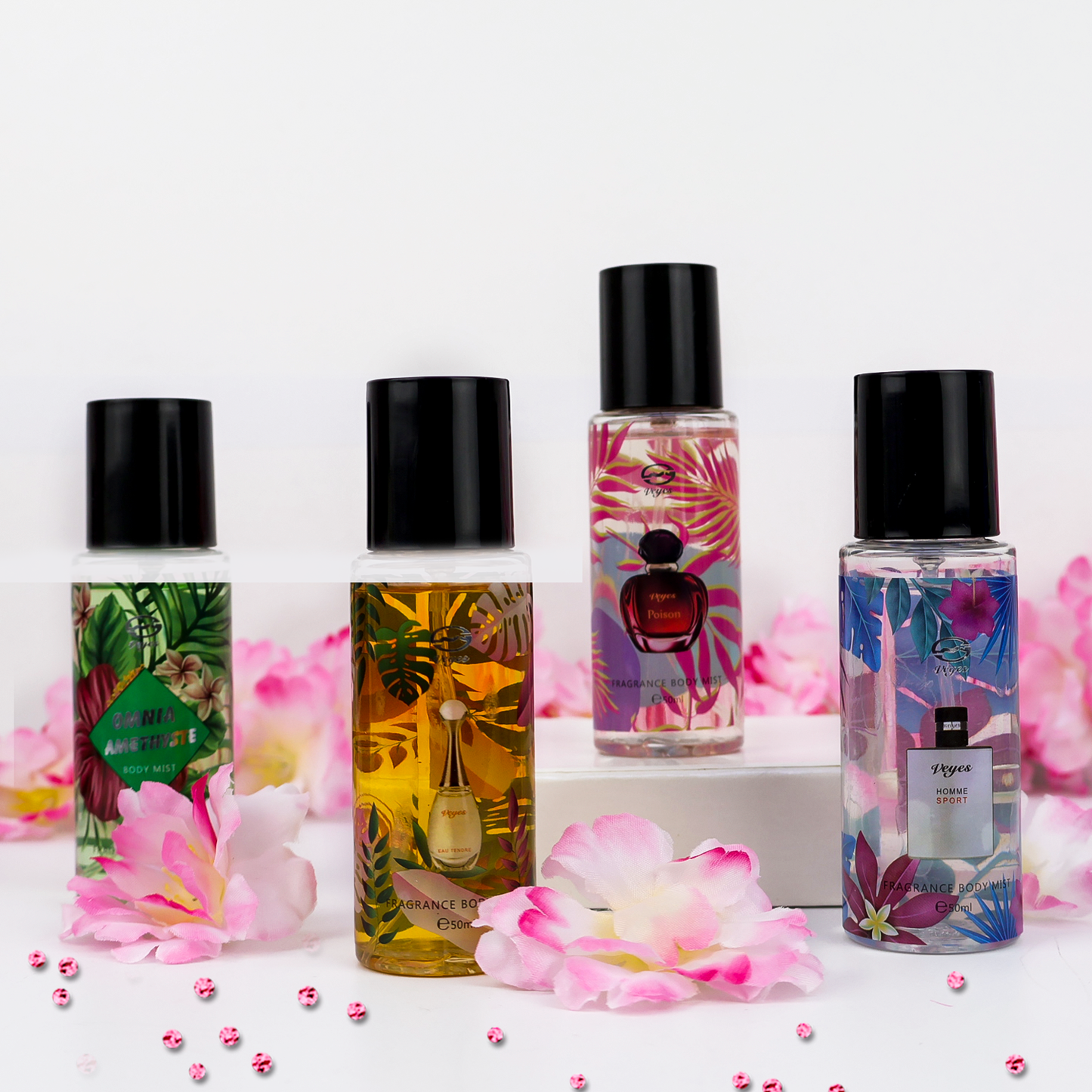 Veyes Fragrance Body Mist 50 ML β Long-Lasting Fresh Scents, All-Day Body Spray, Prime Body Splash
