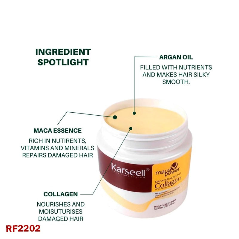 Karseell Collagen Hair Treatment - Nourishing Collagen Hair Mask Essence for Dry, Damaged Hair