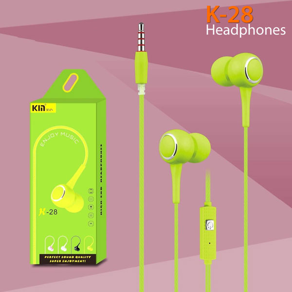 KYIN K28 Universal Wired Earphones – In-Ear Earbuds for Clear Sound Quality and Comfort