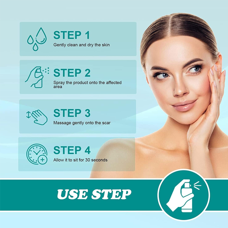 ScarRemove Advanced Scar Spray for All Types of Scars - Especially Acne Scars, Surgical Scars and Stretch Marks, Scar Removal, 100% Advanced Scar Remover Spray