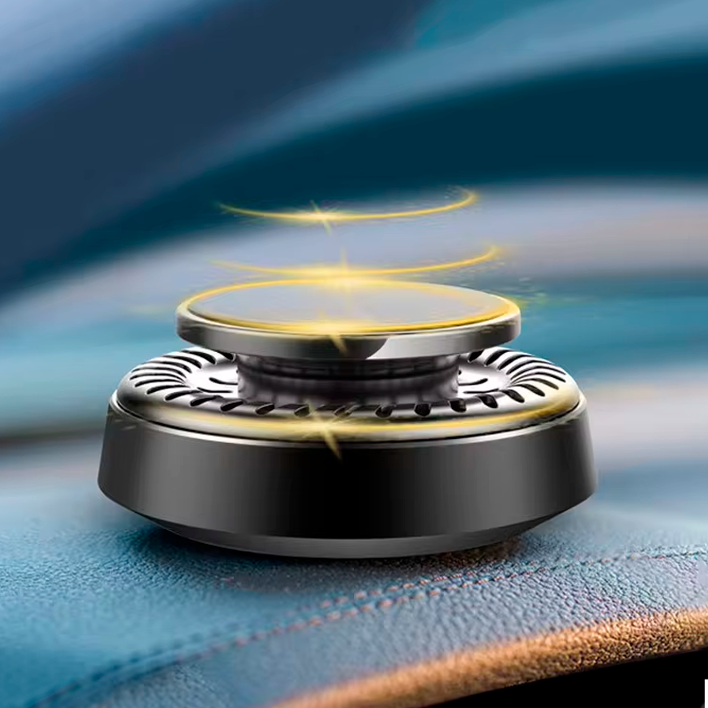 Solar Rotation Car Air Freshener | Auto Perfume Diffuser | Dashboard Decoration & amp; Odor Removal