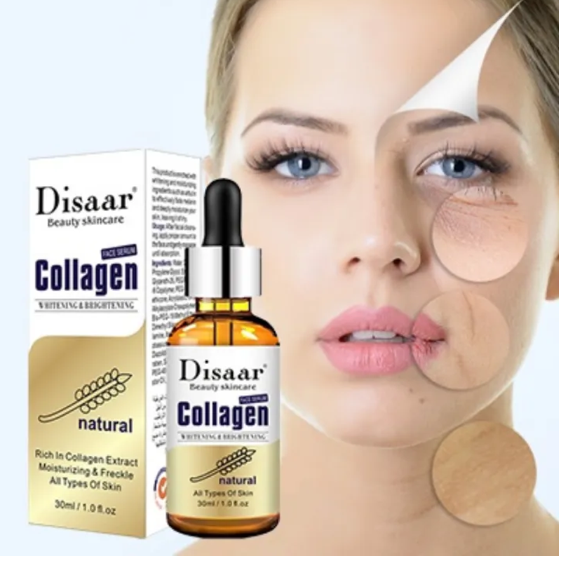 Disaar Collagen Face Serum β Anti-Aging, Wrinkle Reduction, Skin Brightening, Lifting & Firming Whitening Essence