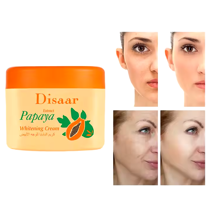 Disaar Vitamin E & Papaya Extract Whitening Deep Nourishing Skin Brightening Face Cream for Dark Skin