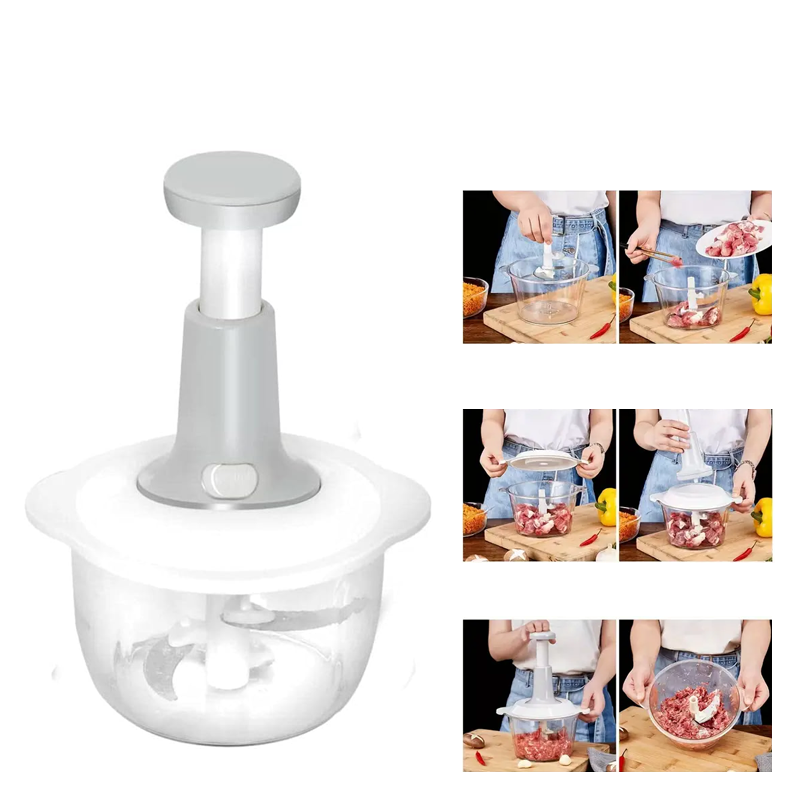Masher Kitchen Tool – Manual Vegetable Chopper & Garlic Masher | Mini Food Chopper & Vegetable Crusher