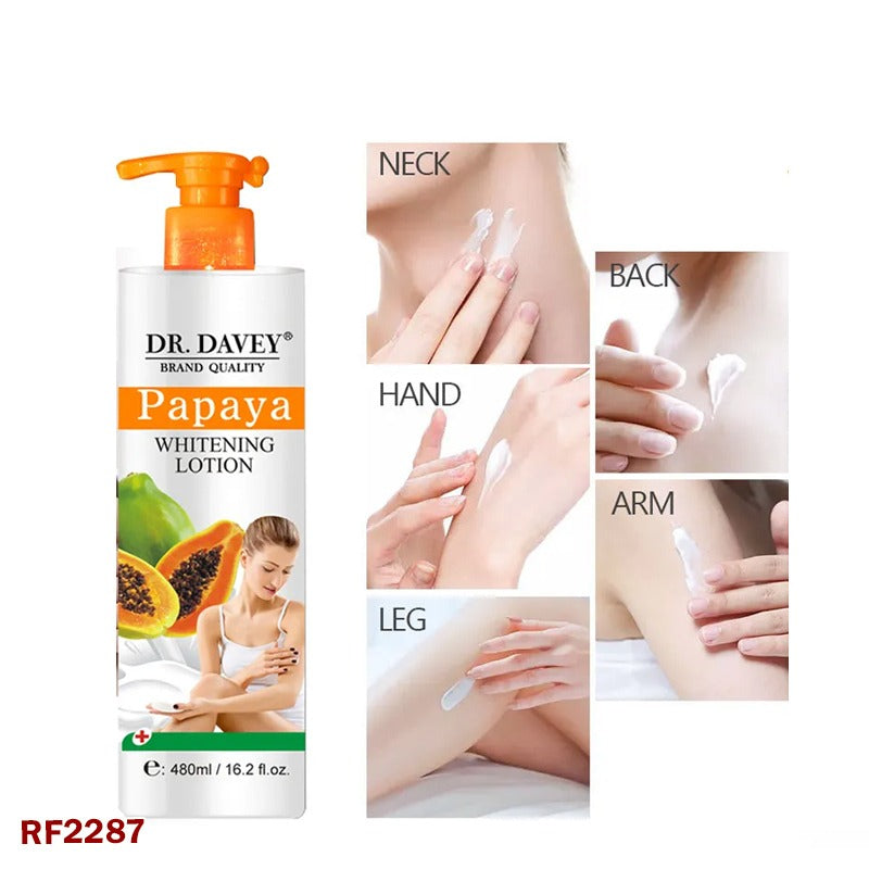 Dr. Davay Papaya Whitening Lotion 480ML – Natural Brightening & Deep Moisturizing Lotion