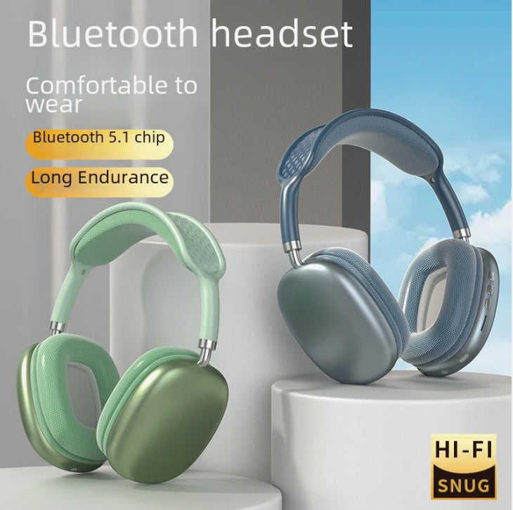 Wireless P9 Headset – Premium Sound, Noise-Cancelling, and Long Battery Life