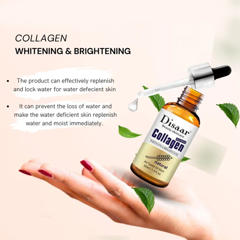 Disaar Collagen Face Serum β Anti-Aging, Wrinkle Reduction, Skin Brightening, Lifting & Firming Whitening Essence