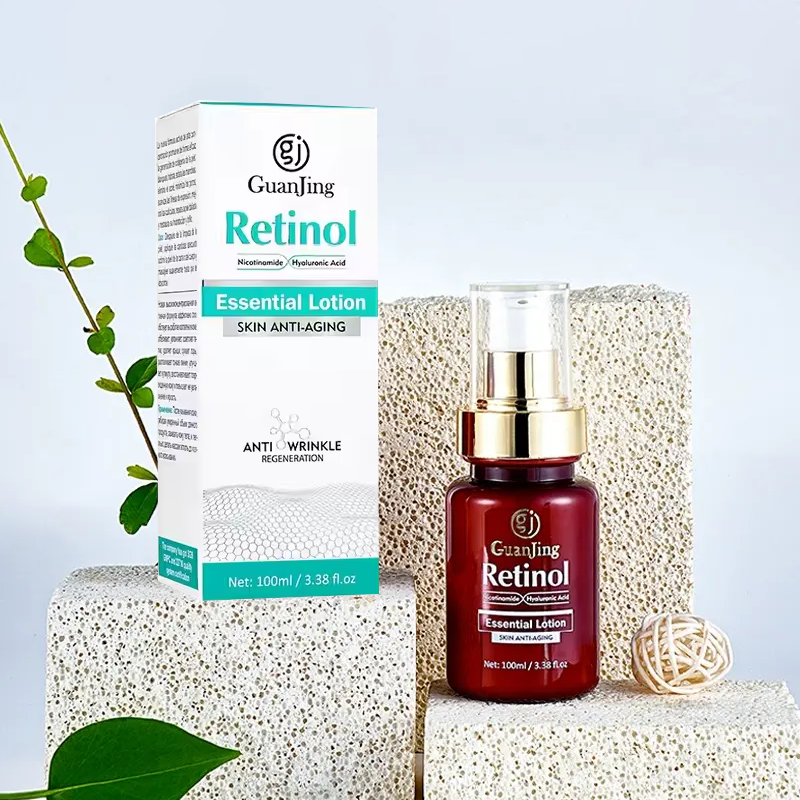 Guanjing 2-in-1 Anti-Aging Retinol Face Serum with Niacinamide & Hyaluronic Acid – Whitening, Firming, & Lightening Serum, 100ml