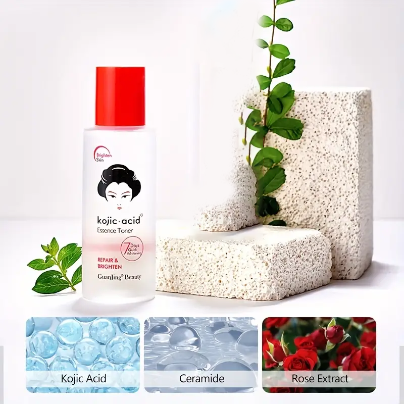100ML Beauty Kojic Acid Cleansing Toner – Repair, Brighten, & 7 Days Quick Whitening