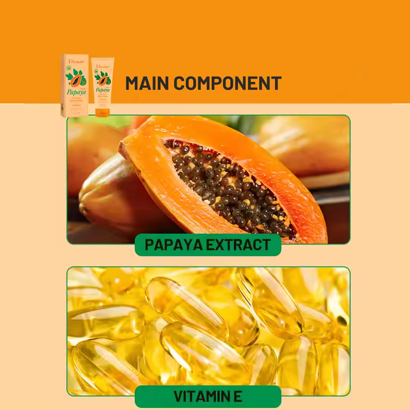 Disaar Papaya Facial Wash with Vitamin E โ Gentle Cleansing & Brightening for Radiant Skin