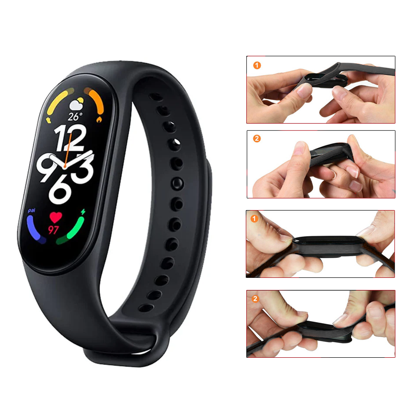 Smartwatch Wristband 7 with Wireless Charger – Fitness Tracker & Health Monitor