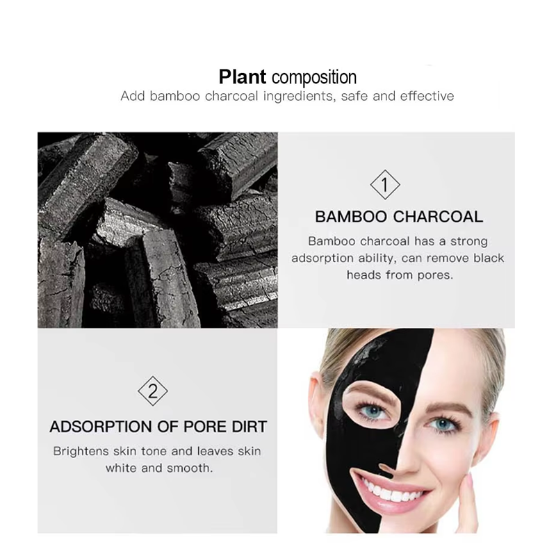 AICHUN BEAUTY Bamboo Charcoal Peel Off Mask โ Complex Rejuvenating System for Deep Cleansing, Exfoliating & Hydrating | 120ml / 4.06fl.oz