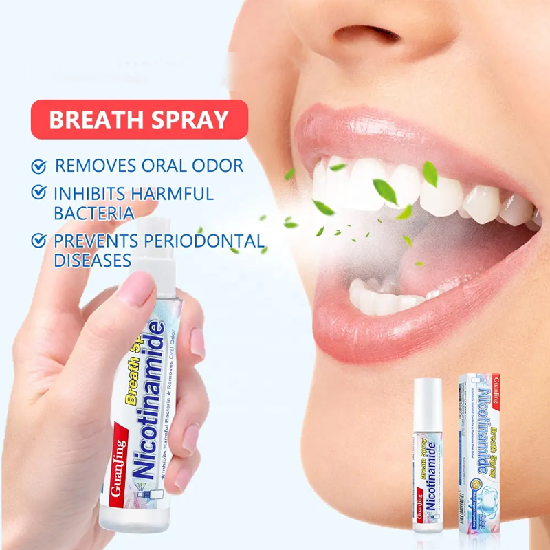 Nicotinamide Mouth Spray – Bad Breath Removal Freshener for Ultimate Oral Care