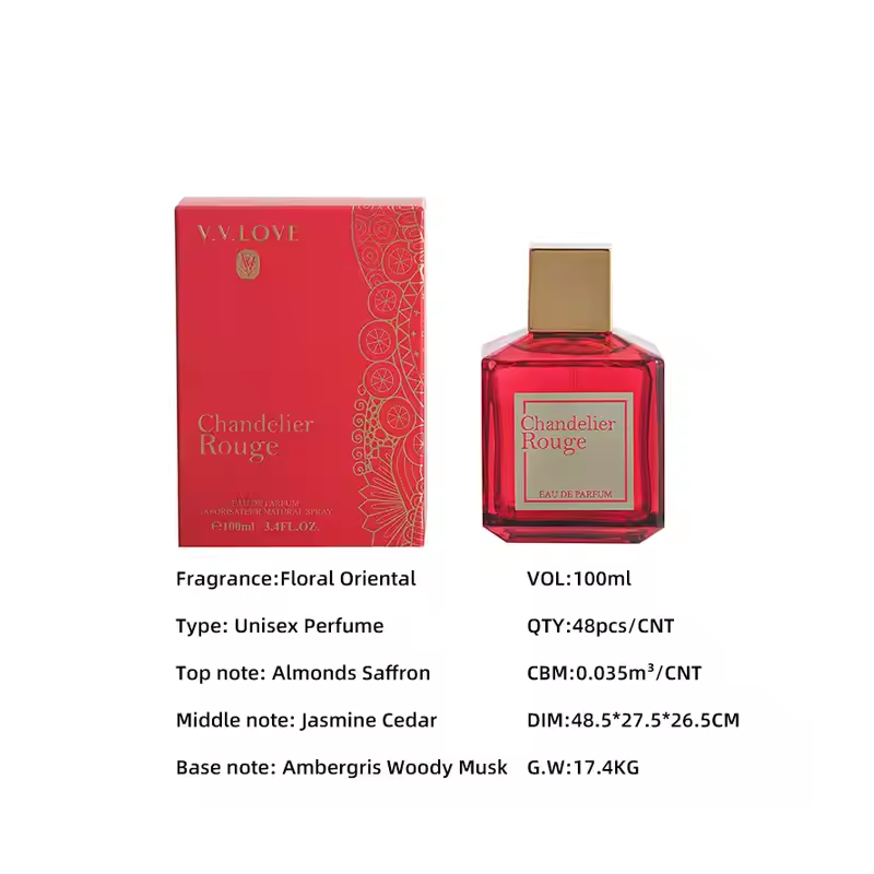 Hybrid & Company Women Chandelier Rouge Eau De Parfum Vaporisateur Natural Spray 3.4 Fl Oz