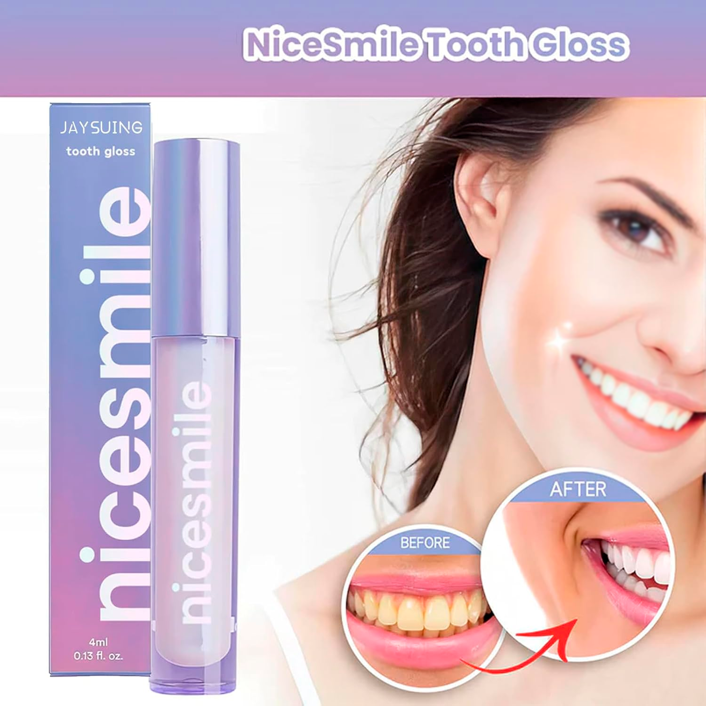 Nicesmaile Tooth Gloss | Instant Whitening Wand for a Brilliant Smile