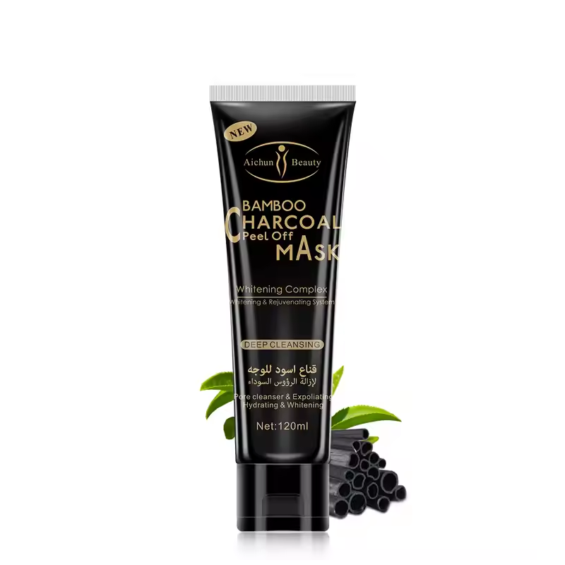 AICHUN BEAUTY Bamboo Charcoal Peel Off Mask โ Complex Rejuvenating System for Deep Cleansing, Exfoliating & Hydrating | 120ml / 4.06fl.oz