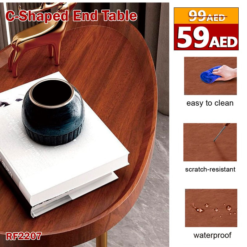 Beauenty Home Side Tables for Small Spaces, Couch Arm Tray Table for Living Room, Bed, Sofa. End Table Anti-Rust Waterproof