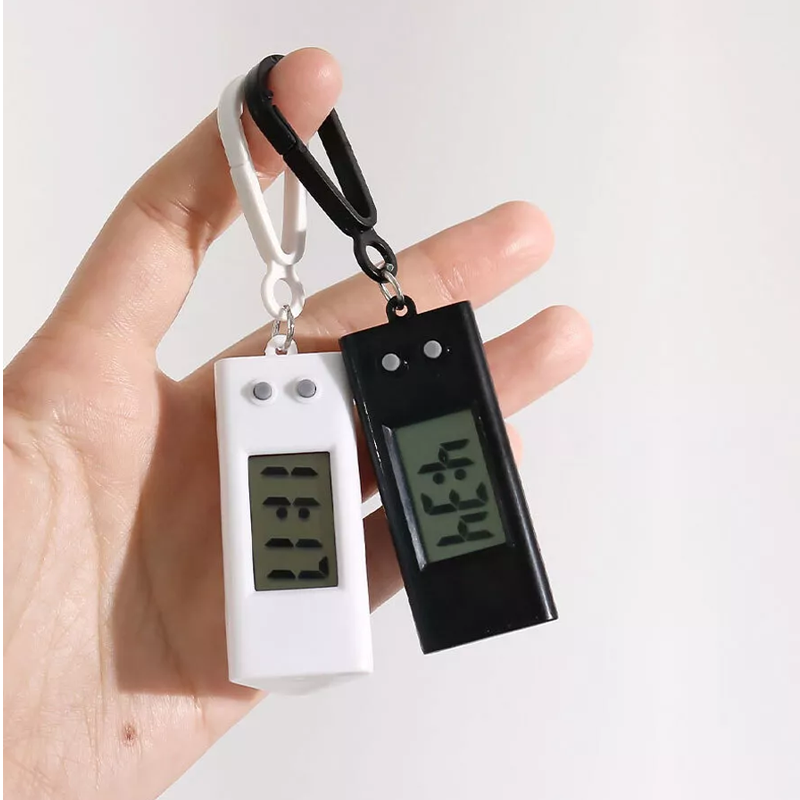 Keychain Portable Pocket-Sized Digital Clock – Accurate Time Display Keyring Clock for Everyday Convenience