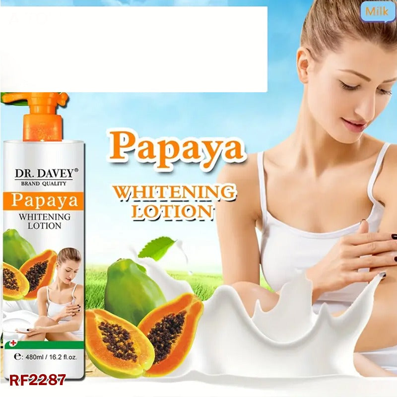 Dr. Davay Papaya Whitening Lotion 480ML – Natural Brightening & Deep Moisturizing Lotion