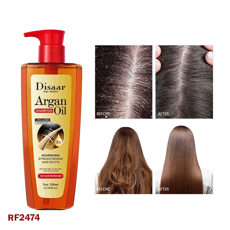 Organic Moroccan Argan Oil Hair Care โ Repair, Moisturize, and Smooth Damaged Hair Treatment โ 350ML