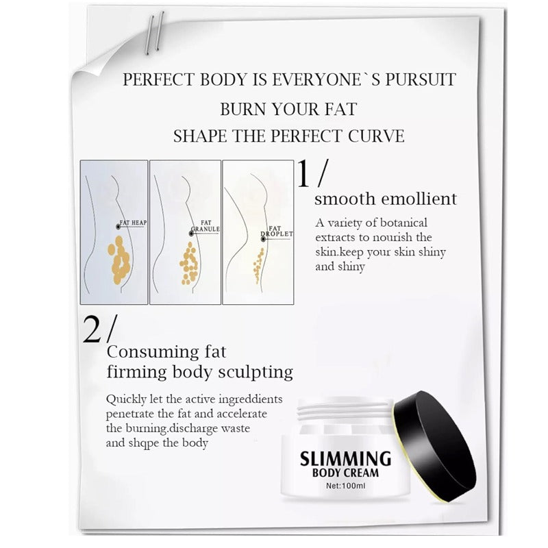 AICHUN BEAUTY Slimming Body Cream ā Fat Burning, Firming, and Wrinkle Reducing ā 3 Days Effective, 100ml (3.4 oz)