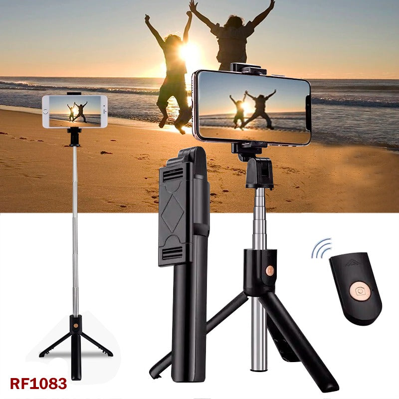 Selfie Stick Tripod ā 3-in-1 Extendable Phone Holder with Bluetooth Remote for Photos, Videos & Vlogging