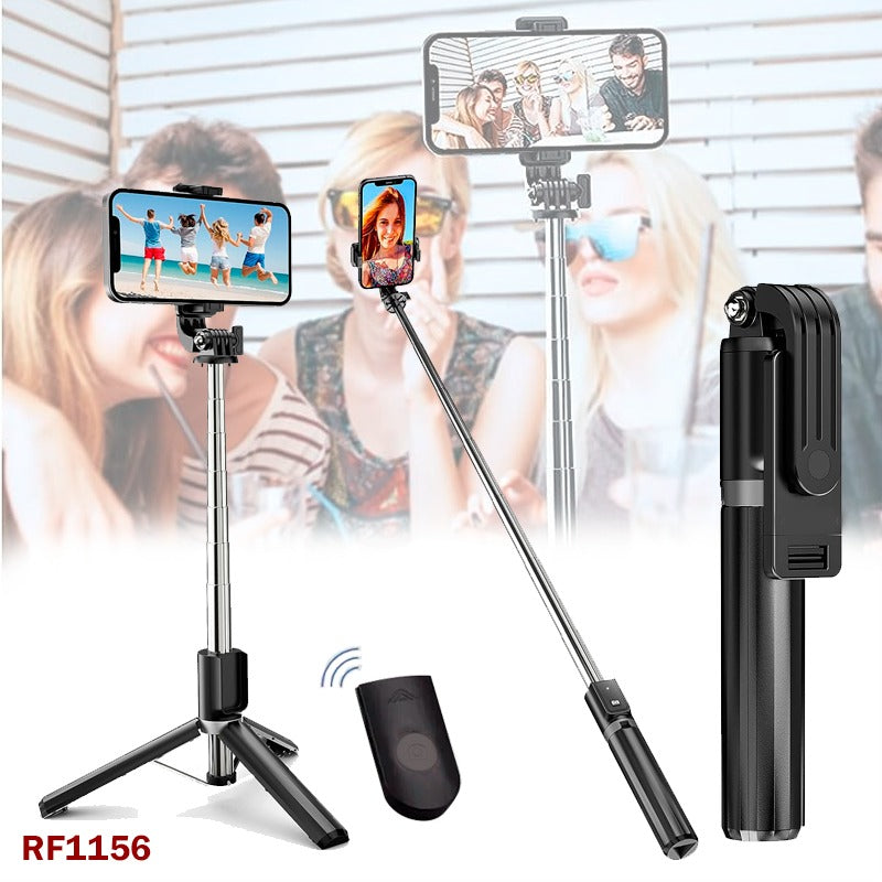 Extendable Selfie Stick with Wireless Remote Control & Fill Light, Tripod Phone Holder for Video Recording & Live Streaming