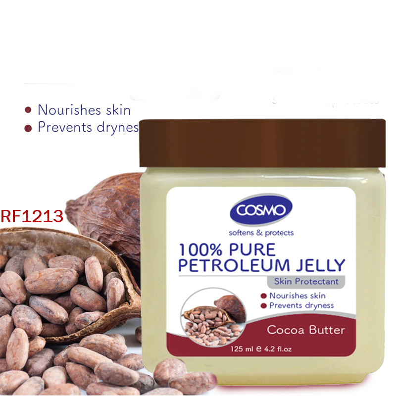 Cosmo 125 ml 100% Pure Petroleum Jelly skin protectent Cocoa Butter