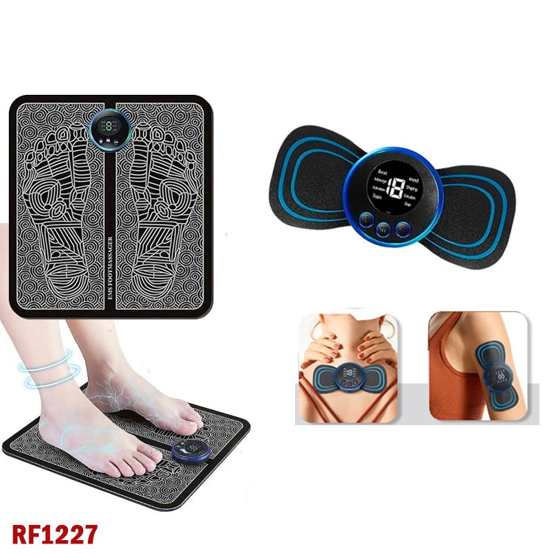 EMS Foot Massager & Mini Body Massager ā Multi-Functional Pain Relief for Back, Neck, Shoulders & More