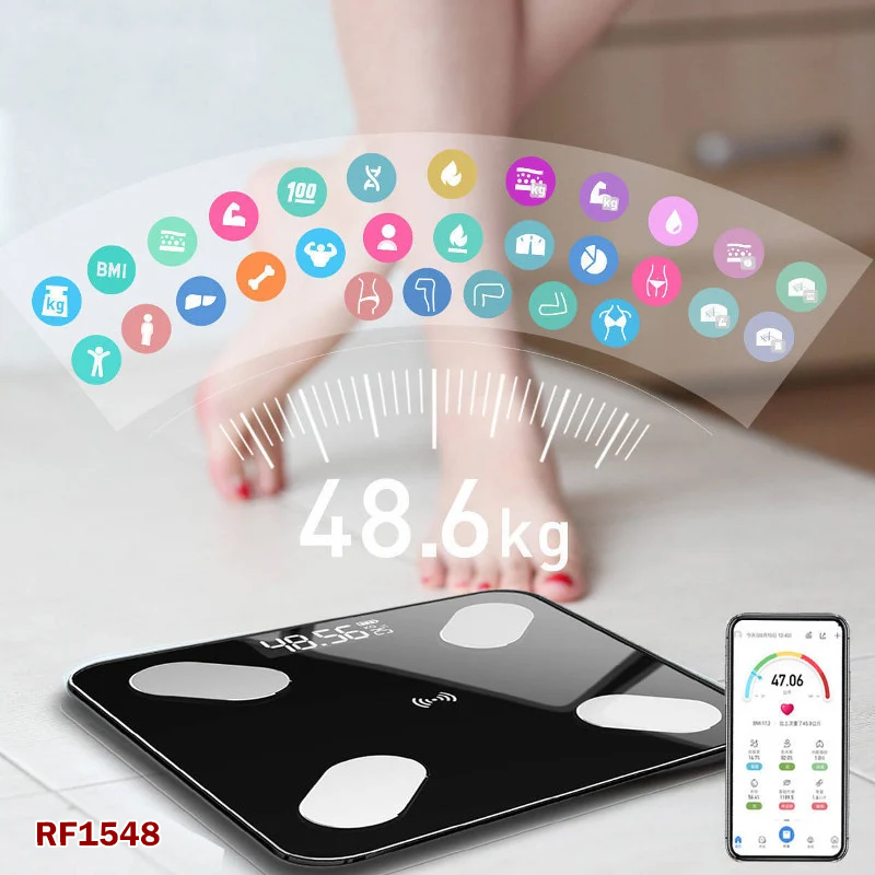 Scales Human Body Fat Scale ā Smart Digital Weight Scale with Bluetooth App for Health Tracking