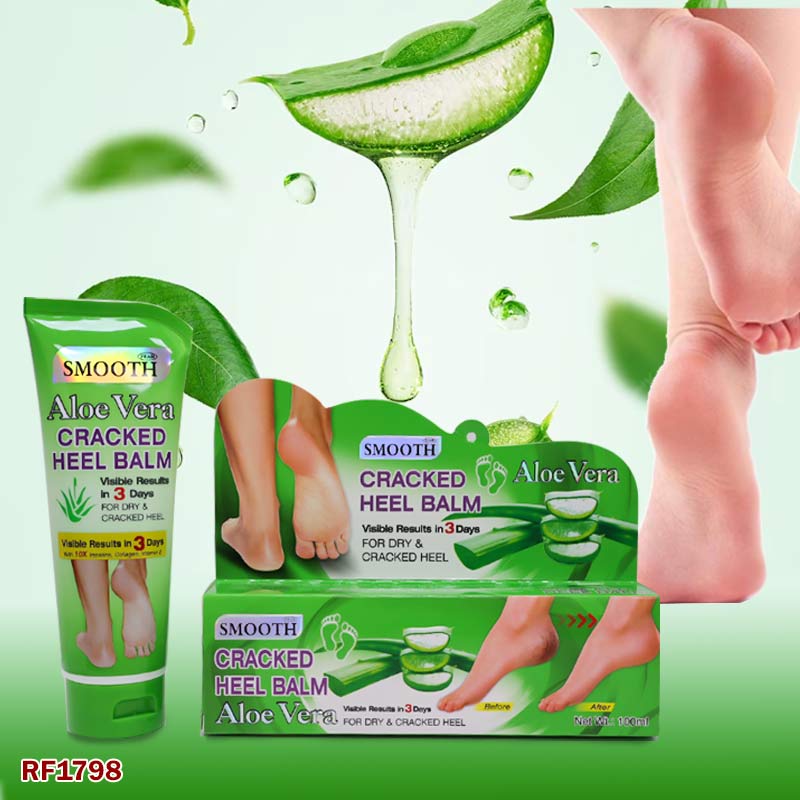 Smooth aloe vera cracked heel balm 100 ml for dry and cracked heel