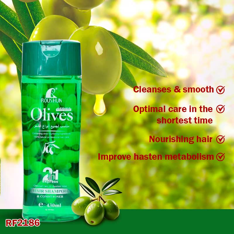 Roushan Olives Hair 2-in-1 Express Shampoo and Conditioner 430ml