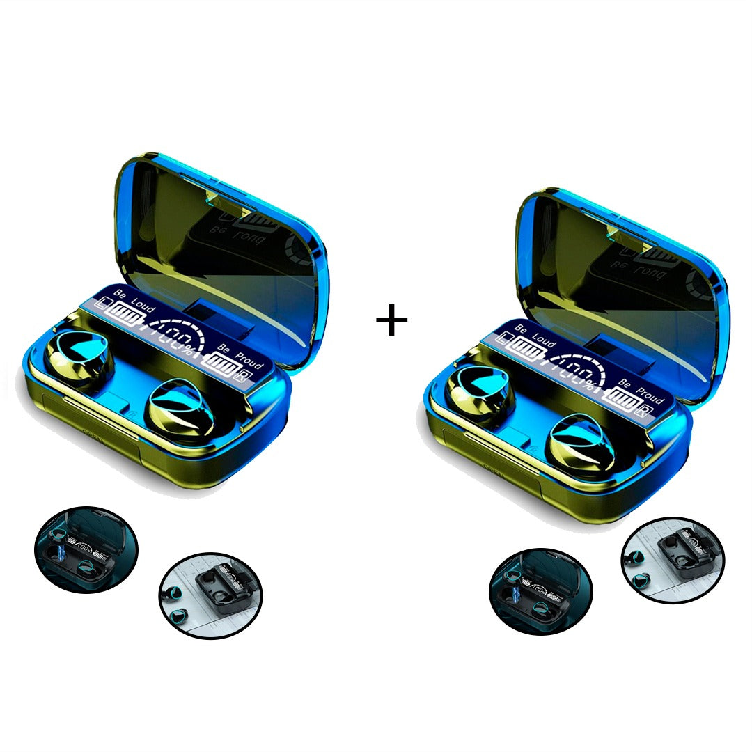 2 PCS M10 Wireless Headset Combo Offer ā Dual Bluetooth Earbuds Set for Music, Calls & Gaming